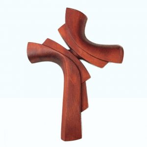 Ručne vyrezávaný krížik z dreva mahagón | Hendikup